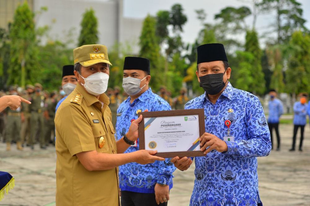 Tiga OPD Riau Terima Penghargaan Kinerja Terbaik Pengelolaan APBD
