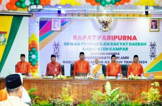 Hari Jadi ke-74 Kabupaten Kampar DPRD Gelar Rapat Paripurna Istimewa 