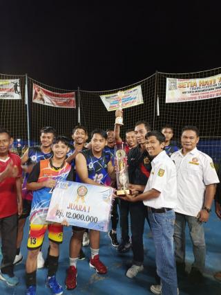 Arafik ST Tutup Turnamen volly ball Karang Taruna CUP Ke-l Singingi Hilir