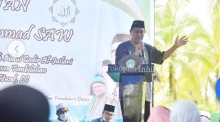 Wabup Syamsuddin Uti Hadiri Peringatan Maulid Nabi Muhammad SAW 1443 di Ponpes Daarul Rahman Tembila