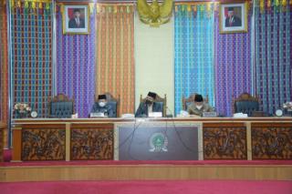  Banggar DPRD Bengkalis Sampaikan Laporan LKPJ Bupati TA 2020 Dalam Rapat Paripurna